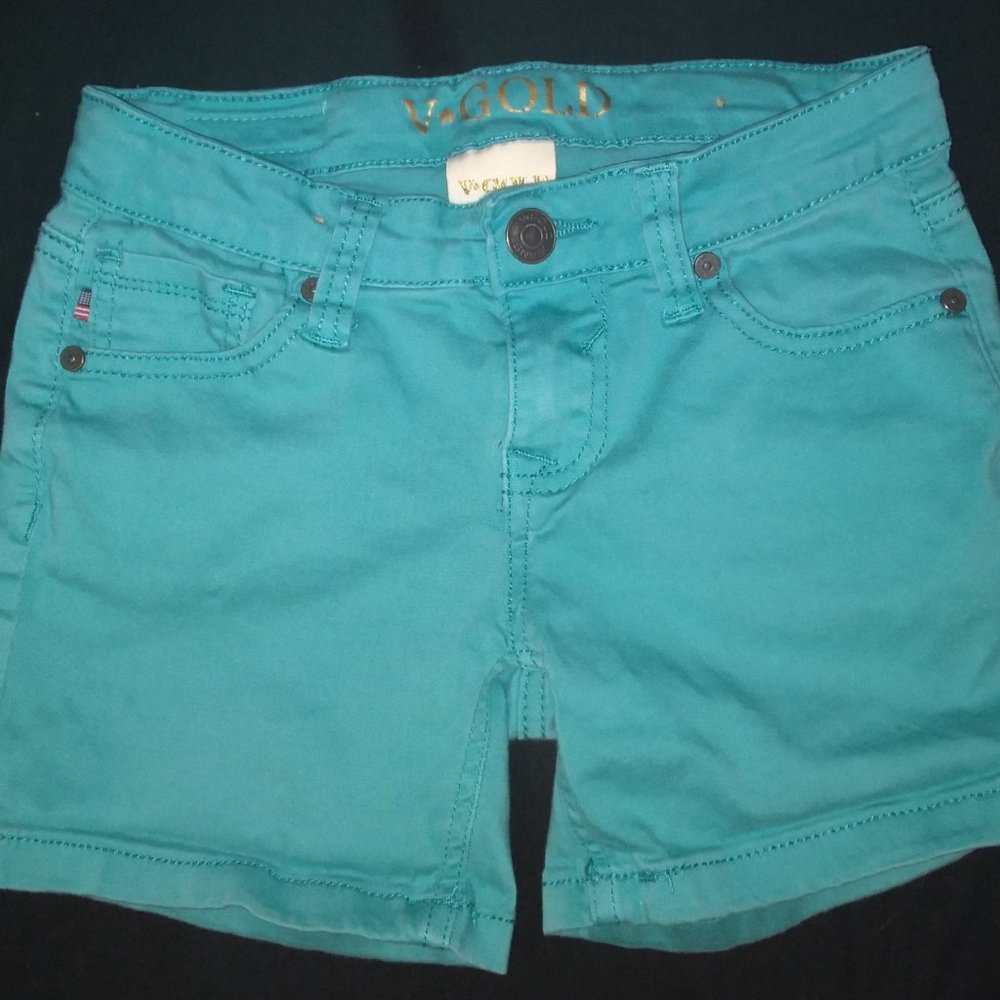 V Gold Green Shorts